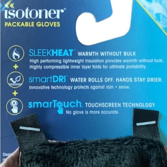 NWT Isotoner Tan Winter Gloves S/M - Picture 7 of 8